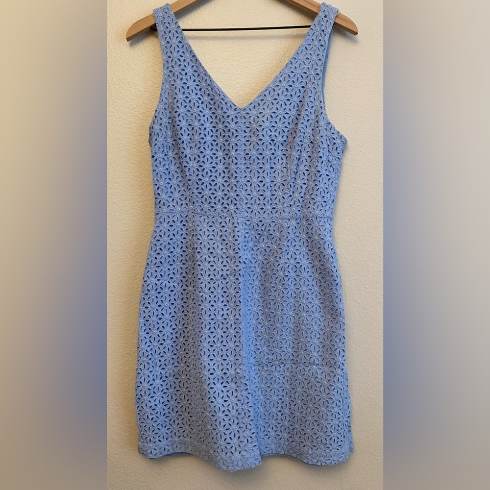 Marty M Blue Eyelet Dress
